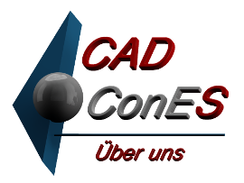 Firmenlogo der Firma CAD-ConES oHG mit dem Text / &uuml;beruns /